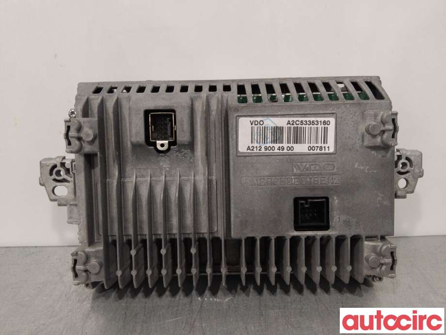 Multimedia display (MCU - Media Controller Unit) til Mercedes E-Klasse 2009-2013 (Fase 1) (W212) (W212) (MERCEDES|A2129004900|A2C53353160)
