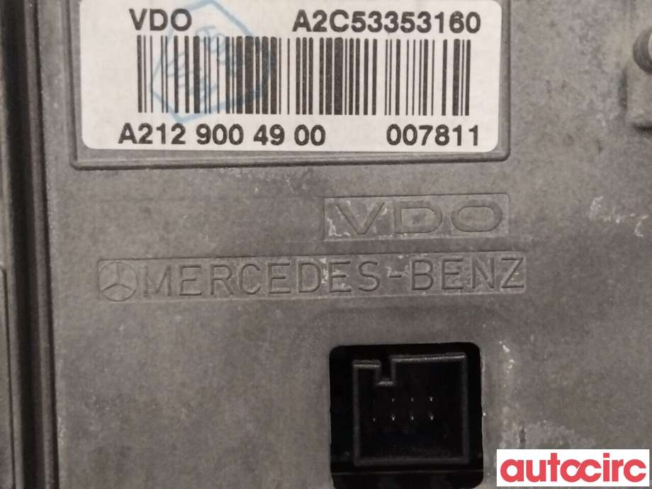 Multimedia display (MCU - Media Controller Unit) til Mercedes E-Klasse 2009-2013 (Fase 1) (W212) (W212) (MERCEDES|A2129004900|A2C53353160)