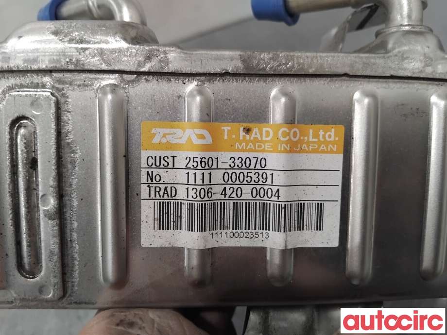 EGR-kjøler til Toyota Yaris 2012-2014 (Type III, Fase 1)  (TOYOTA|2560133070|1306-420-0004|25601-33070)
