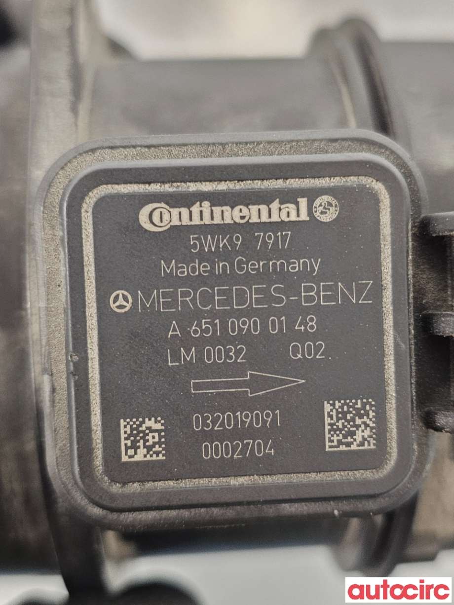 Luftmengde/luftmassemåler til Mercedes E-Klasse 2009-2013 (Fase 1) (W212) (W212) (MERCEDES|A6510900148|5WK97917)
