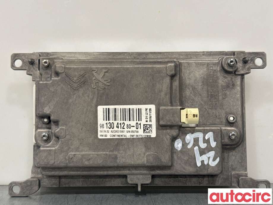 Multimedia display (MCU - Media Controller Unit) til Peugeot Expert 2016-->> (Type III)  (PEUGEOT|9813041280|A2C96215901|9825031680)