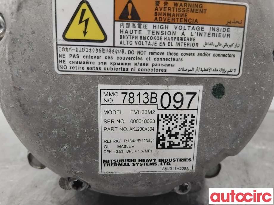 Aircondition kompressor til Mitsubishi Outlander 2015-->> (Type III, Fase 2)  (MITSUBISHI|7813B174|AKJ200A304|7813B097)