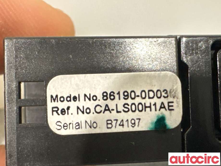 Diverse deler til Toyota Auris 2015-2019 (Type II, Fase 2) (TOYOTA|861900D030||86190-0D030)