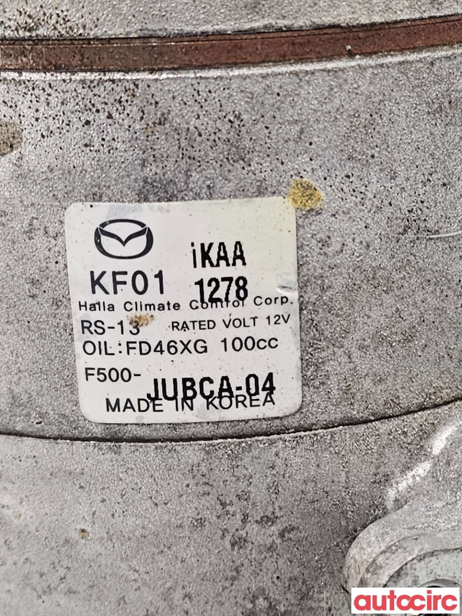 Aircondition kompressor til Mazda 3 2013-2016 (Type III, Fase 1) (MAZDA|KF01-61-450A|F500-JUBCA-04|KF01)