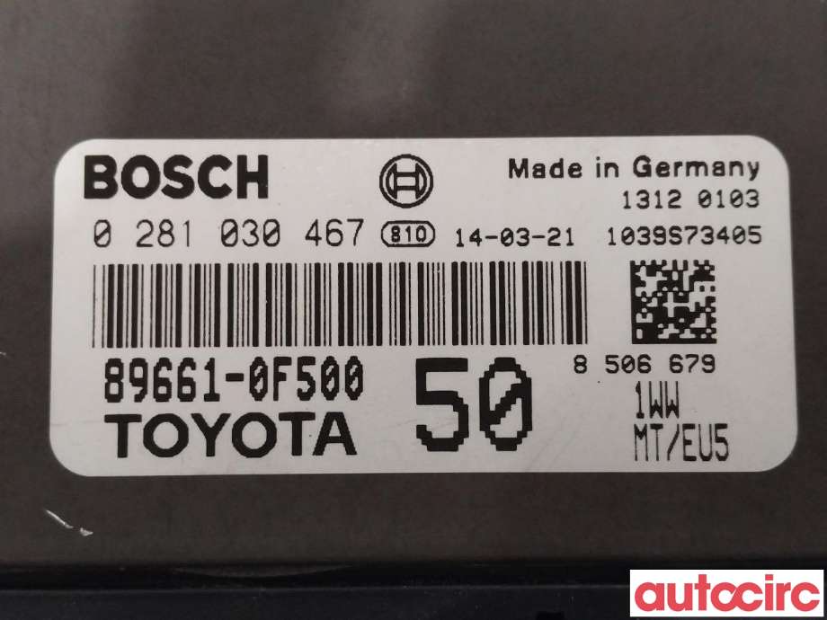 Styreenhet motor til Toyota Verso 2009-2016 (Type III) (TOYOTA|896610F500)