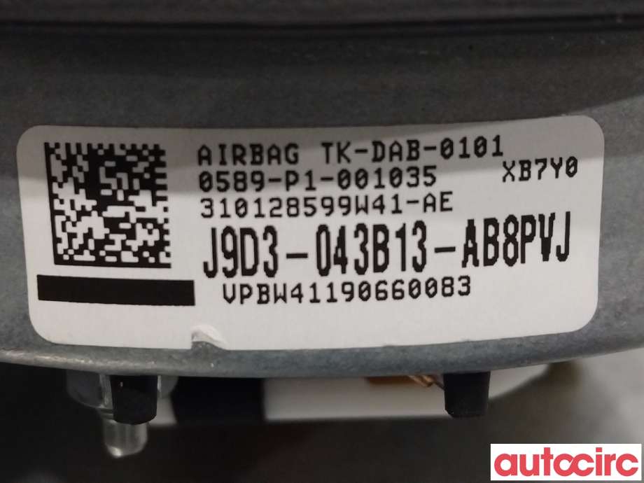 Airbag rattpute til Jaguar I-PACE 2018-->> (JAGUAR|T4K1213PVJ|J9D3043B13AB8PVJ)