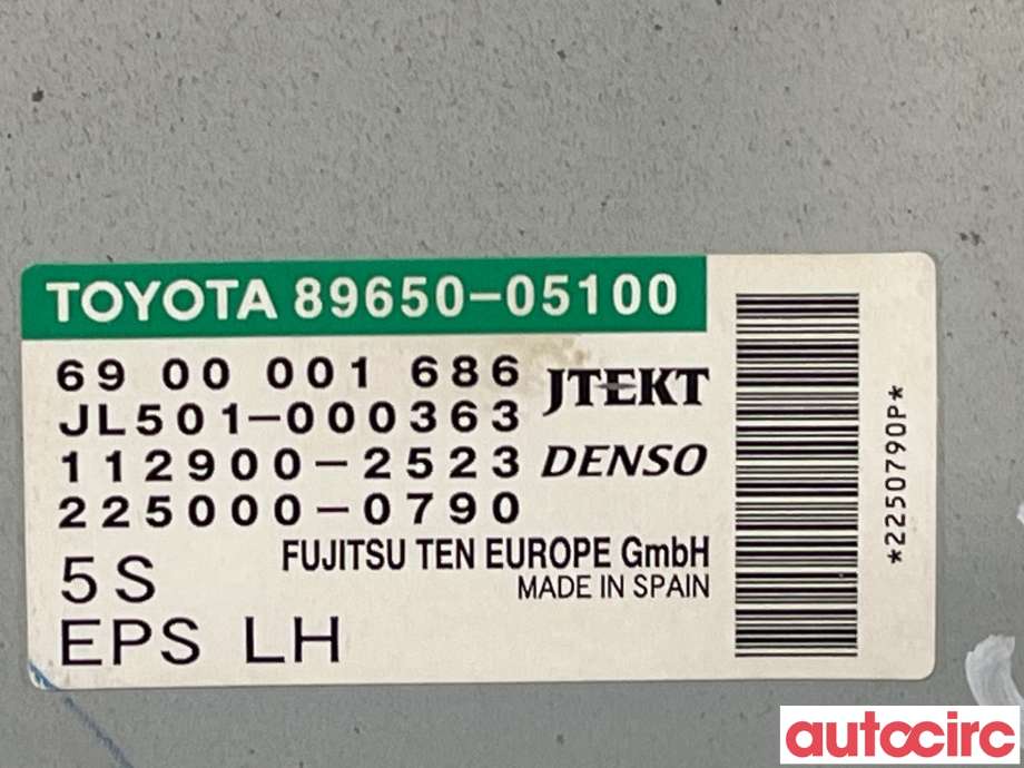 Styreenhet servo til Toyota Avensis 2009-2015 (Type III, Fase 1)  (TOYOTA|8965005100|6900001686|89650-05100)