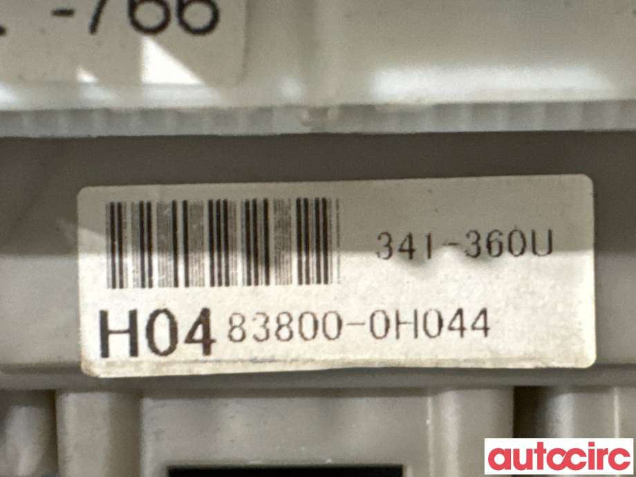 Instrumentpanel til Toyota Aygo 2005-2014 (Type I) (TOYOTA|838000H044||83800-0H044)