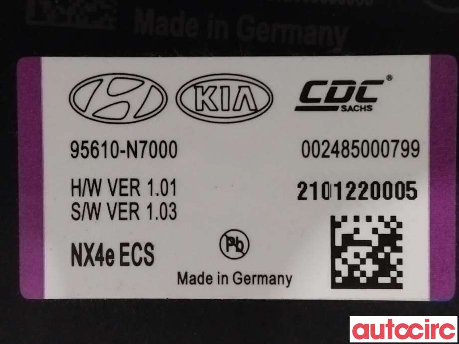 Styreenhet diverse til Hyundai Tucson 2021-->> (HYUNDAI|95610N7000)