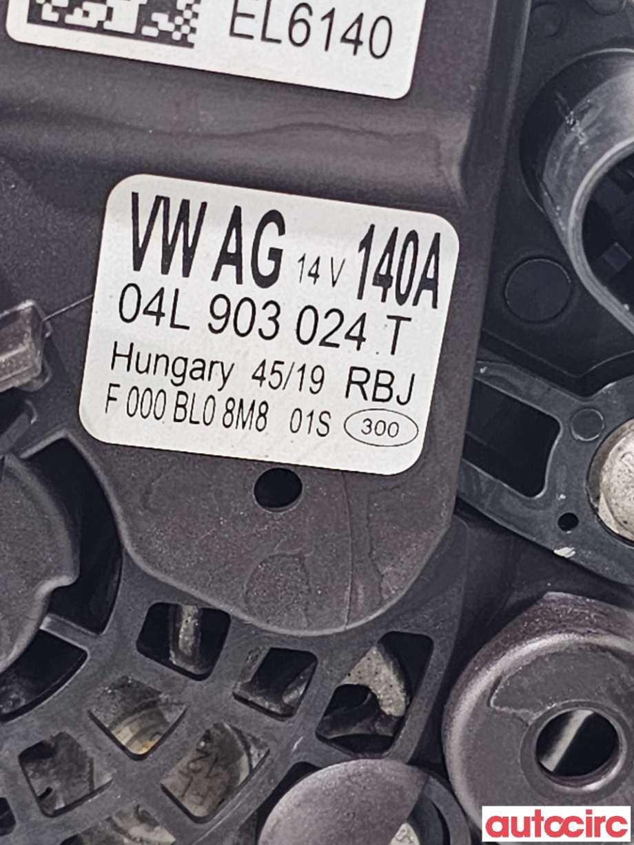 Dynamo til VW Passat 2015-2019 (Fase 1) (B8) (B8) (VOLKSWAGEN|04L903024T)