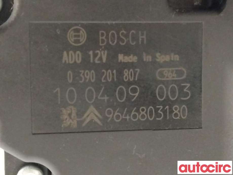 Viskermotor bakrute til Citroën C4 2004-2011 (Type I)  (CITROEN|6405S2|9646803180)