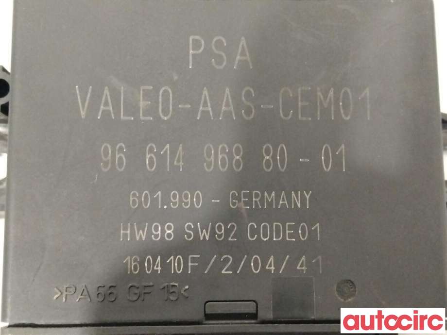 Styreenhet parkering til Citroën C4 2004-2011 (Type I)  (CITROEN|6590FK|9661496880)