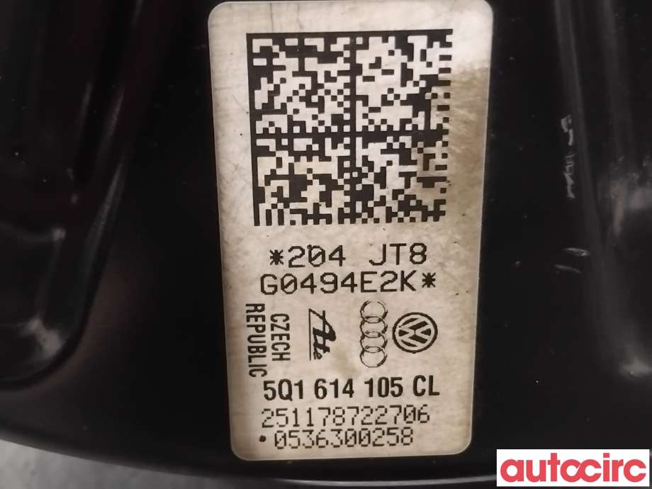 Bremsekraft-forsterker til VW Golf VII 2012-2017 (Fase 1)  (VOLKSWAGEN|8V1612107A||5Q1614105CL)