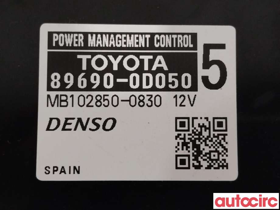 Styreenhet diverse til Toyota Yaris 2012-2014 (Type III, Fase 1)  (TOYOTA|896900D050)
