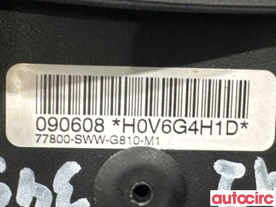 Airbag rattpute til Honda CR-V 2007-2012 (Type III) (HONDA|77810-SWW-G80ZA||77800-SWW-G810-M1)