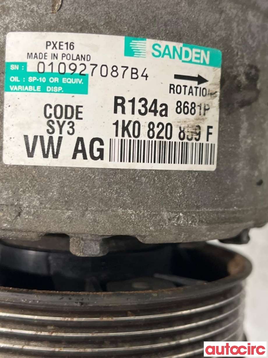 Aircondition kompressor til Audi A3 2003-2008 (Type II, Fase 1)  (AUDI|1K0820859F|)