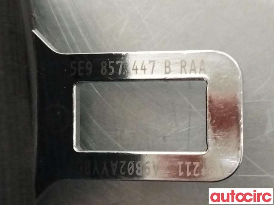 Sikkerhetsbelte bak høyre til Škoda Octavia 2017-2020 (Type III, Fase 2)  (SKODA|5E9857447B)