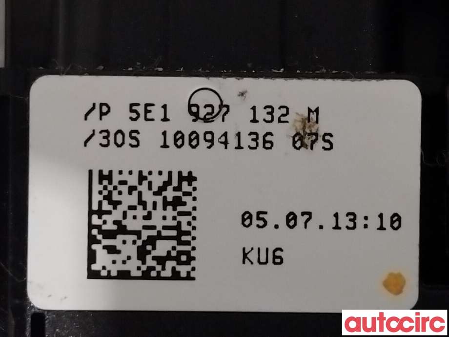 Bryter diverse til Škoda Octavia 2013-2016 (Type III, Fase 1)  (SKODA|5E1927238)