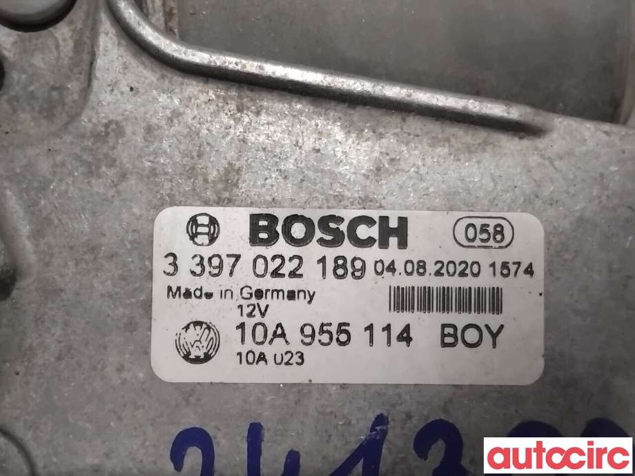 Viskermotor frontrute til VW ID.3 2020-->>  (VOLKSWAGEN|10A955114|1397226010|10A955114A)