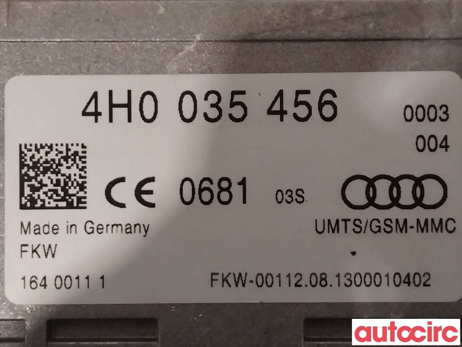 Antenne forsterker til Škoda Octavia 2013-2016 (Type III, Fase 1)  (SKODA|4H0035456)