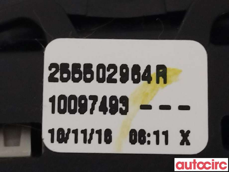 Bryter diverse til Renault Zoe 2013-2019 (Fase 1)  (RENAULT|255502964R|)