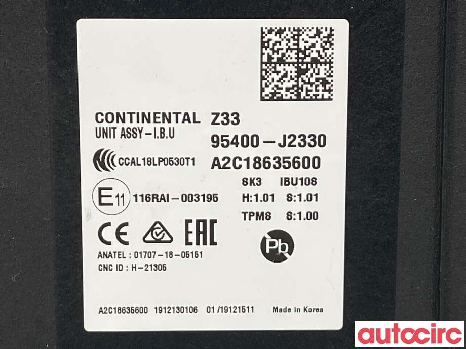 Styreenhet diverse til Kia e-Soul 2019-->> (Type III) (KIA|95400J2330)