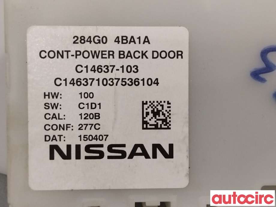 Styreenhet elektrisk bakluke til Nissan X-Trail 2014-2022 (T32) (T32) (NISSAN|284G04BA1A|C14637-103)
