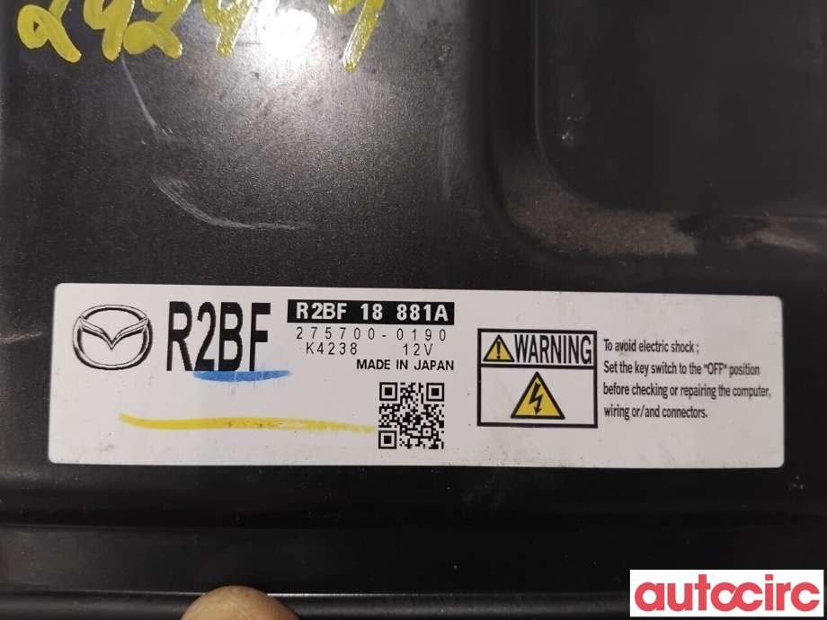 Styreenhet motor til Mazda 6 2010-2013 (Type II, Fase 2)  (MAZDA|R2BF-18-881E|275700-0190|R2BF18881A)