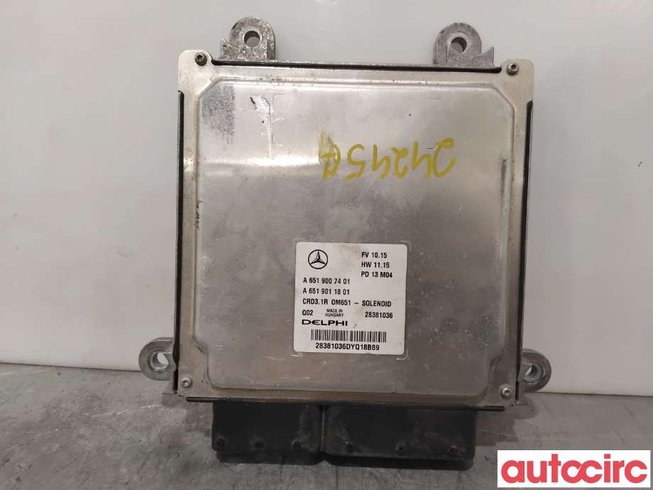 Styreenhet motor til Mercedes C-Klasse 2011-2014 (Fase 2) (W204) (W204) (MERCEDES|A6519007401|28381036)