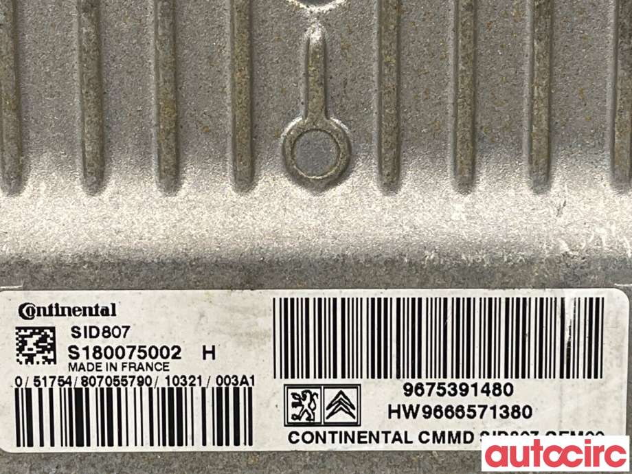 Styreenhet motor til Peugeot 308 2011-2013 (Type I, Fase 2)  (PEUGEOT|194473|9675391480)