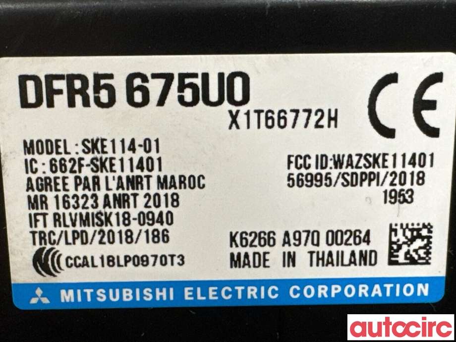 Styreenhet nøkkelfri/keyless til Mazda CX-30 2020-->>  (MAZDA|DFR5-67-5U0|SKE114-01|DFR5675U0)