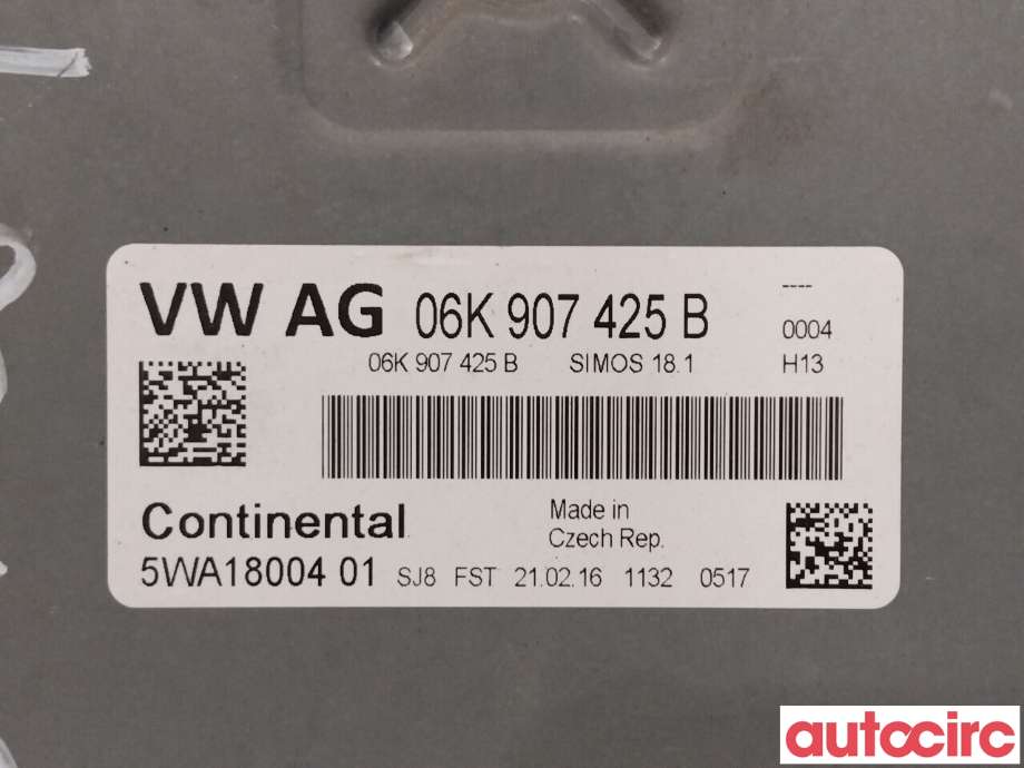 Styreenhet motor til VW Golf VII 2012-2017 (Fase 1)  (VOLKSWAGEN|8V0906264H|5WA1800401|06K907425B)
