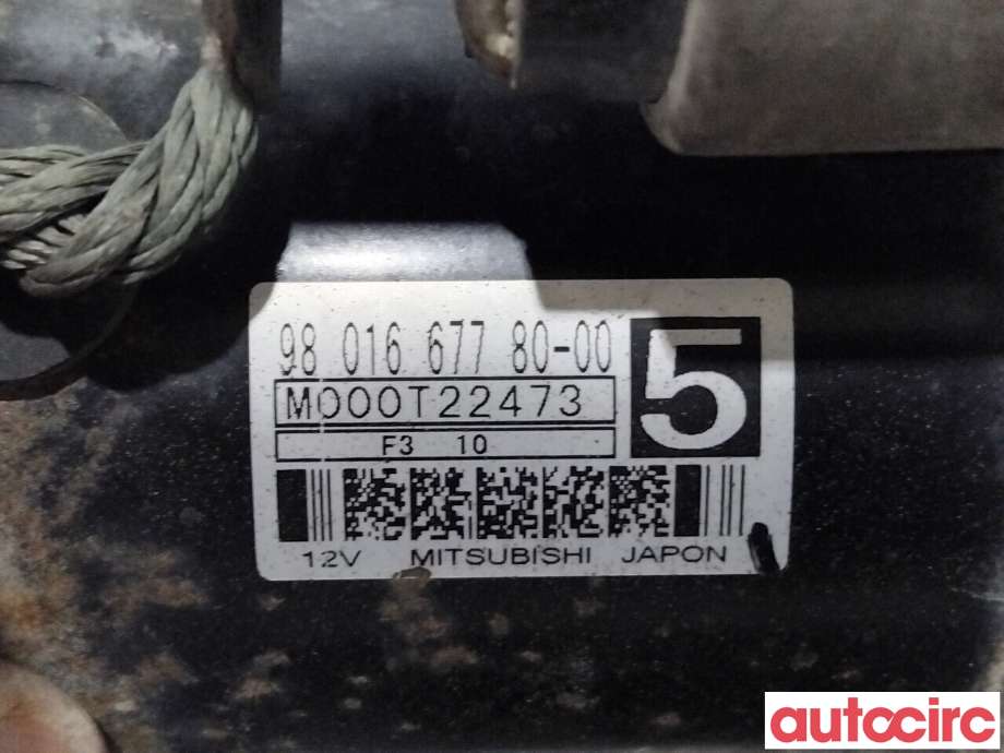 Starter diesel til Peugeot 208 2012-2019 (Type I)  (PEUGEOT|5802EG|M000T22473|9801667780)