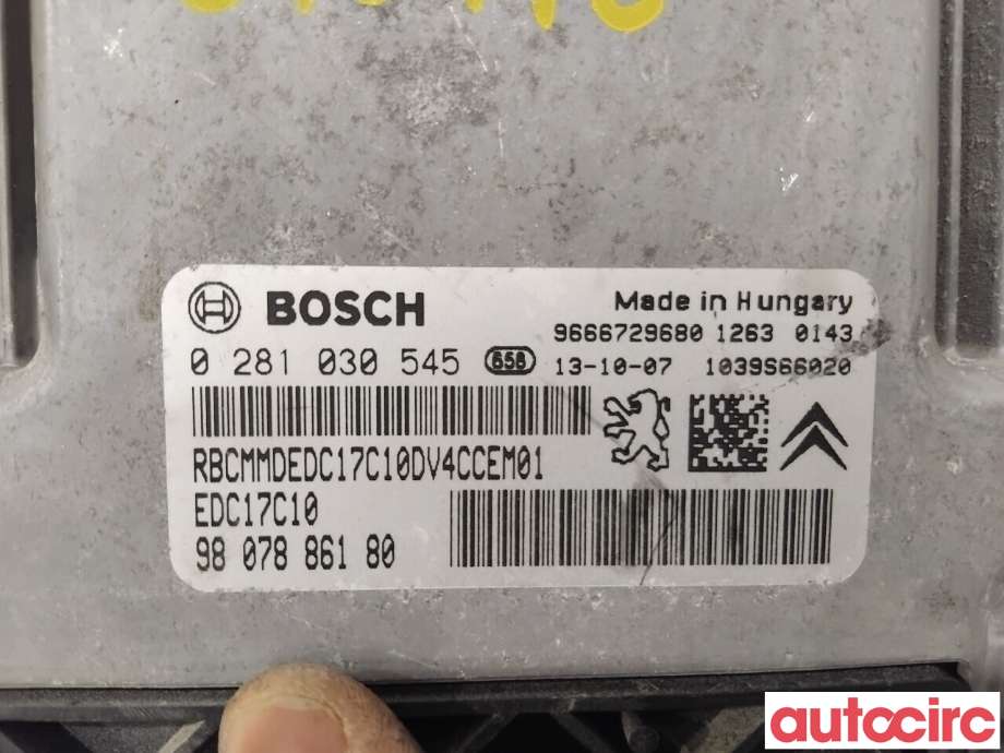 Styreenhet motor til Peugeot 208 2012-2019 (Type I)  (PEUGEOT|1608085180|0281030545|9807886180)