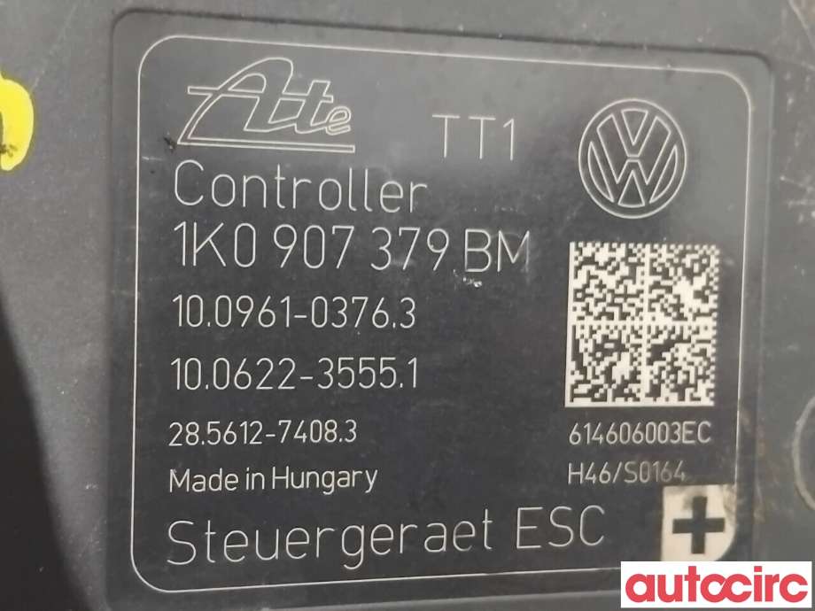 ABS sentral til VW Caddy 2010-2015 (Type III, Fase 2)  (VOLKSWAGEN|1K0614517ED|100961-03763)