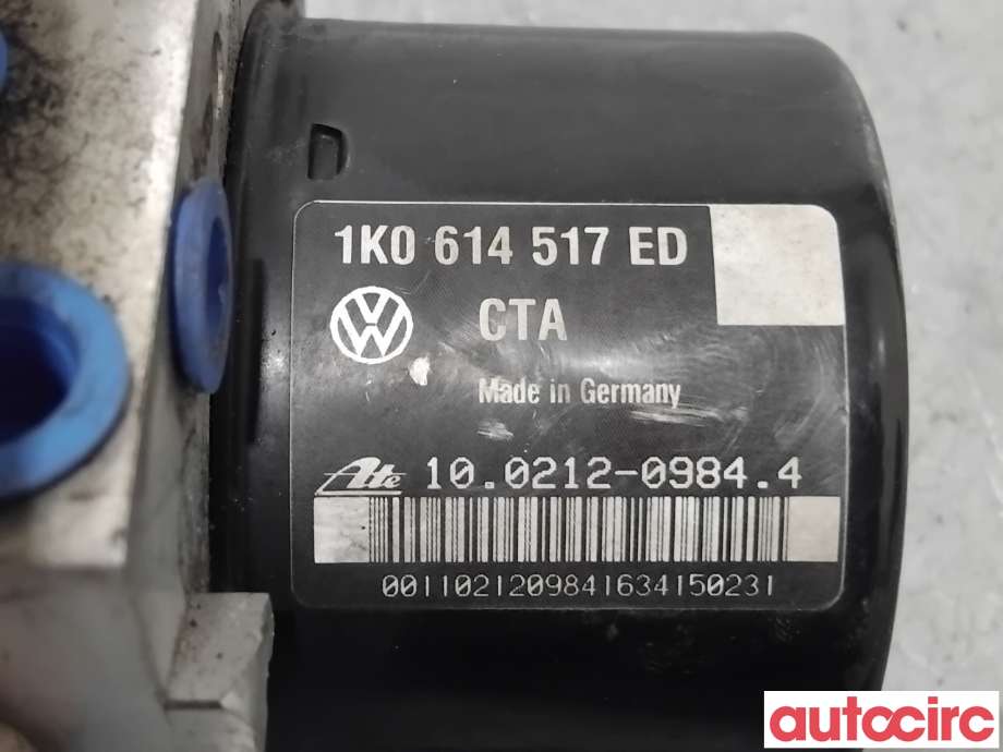 ABS sentral til VW Caddy 2010-2015 (Type III, Fase 2)  (VOLKSWAGEN|1K0614517ED|100961-03763)