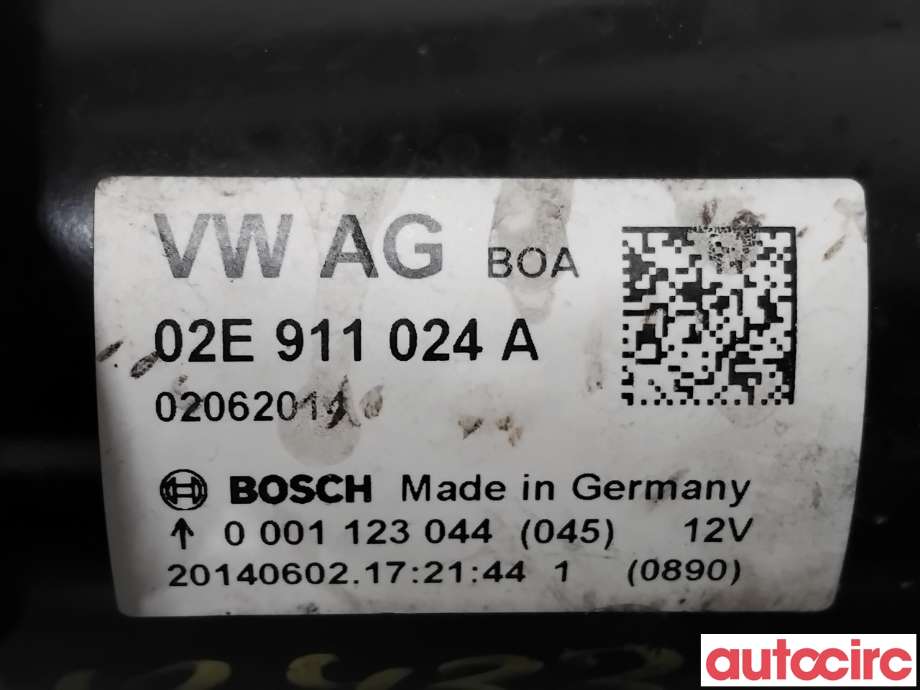 Starter diesel til VW Caddy 2010-2015 (Type III, Fase 2)  (VOLKSWAGEN|02E911024AX|0001123044|02E911024A)