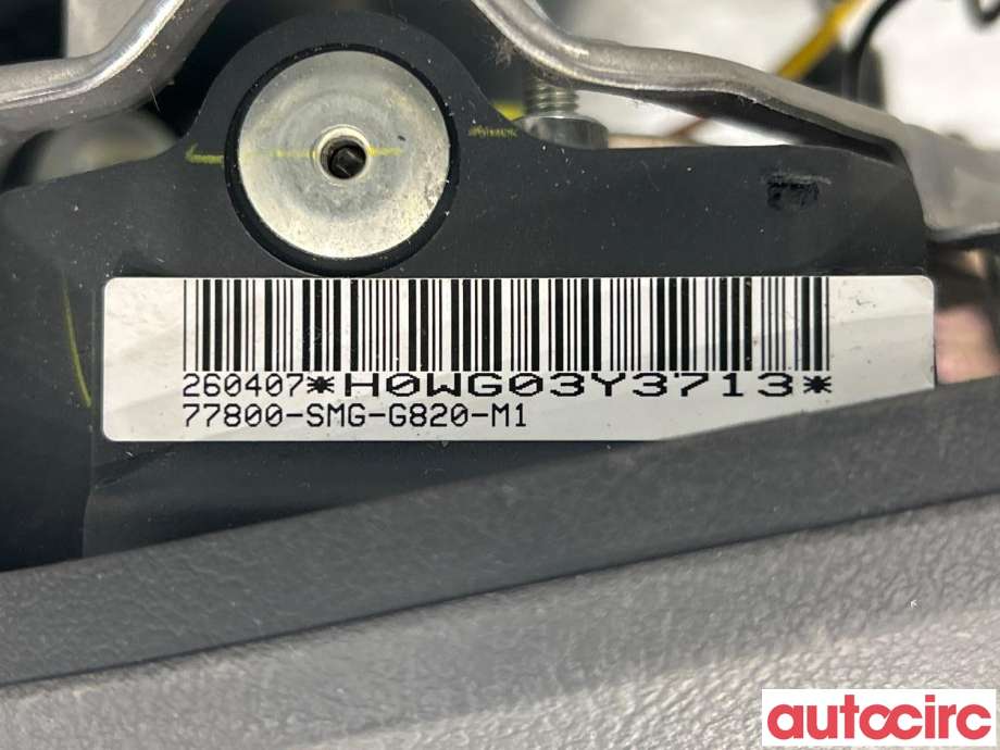 Airbag rattpute til Honda Civic 2006-2011 (Type VIII)  (HONDA|77810SMGG81ZA|77800-SMG-G820-M1)