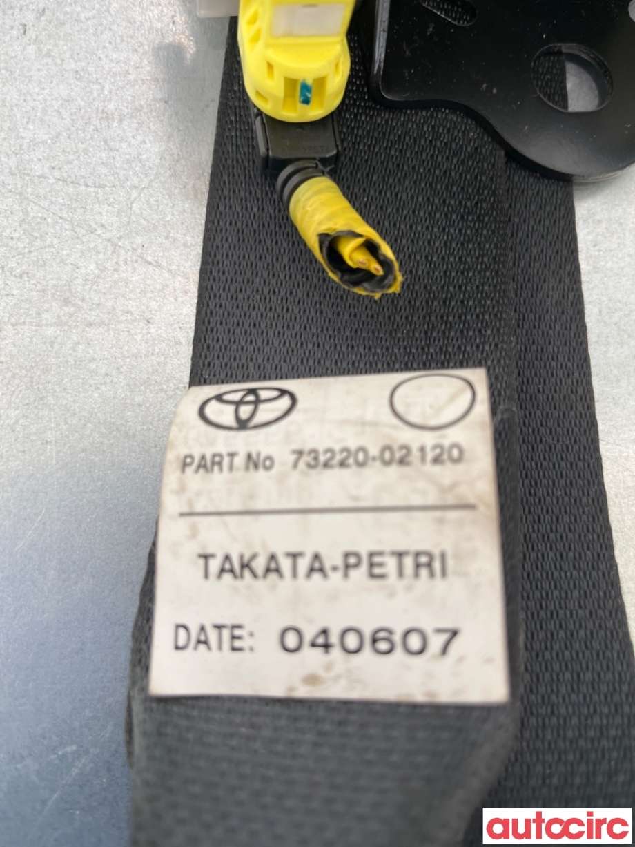 Sikkerhetsbelte foran venstre til Toyota Auris 2007-2010 (Type I, Fase 1)  (TOYOTA|7322002120C1|)
