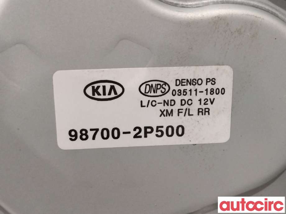 Viskermotor bakrute til Kia Sorento 2011-2015 Type II (KIA|987002P500)