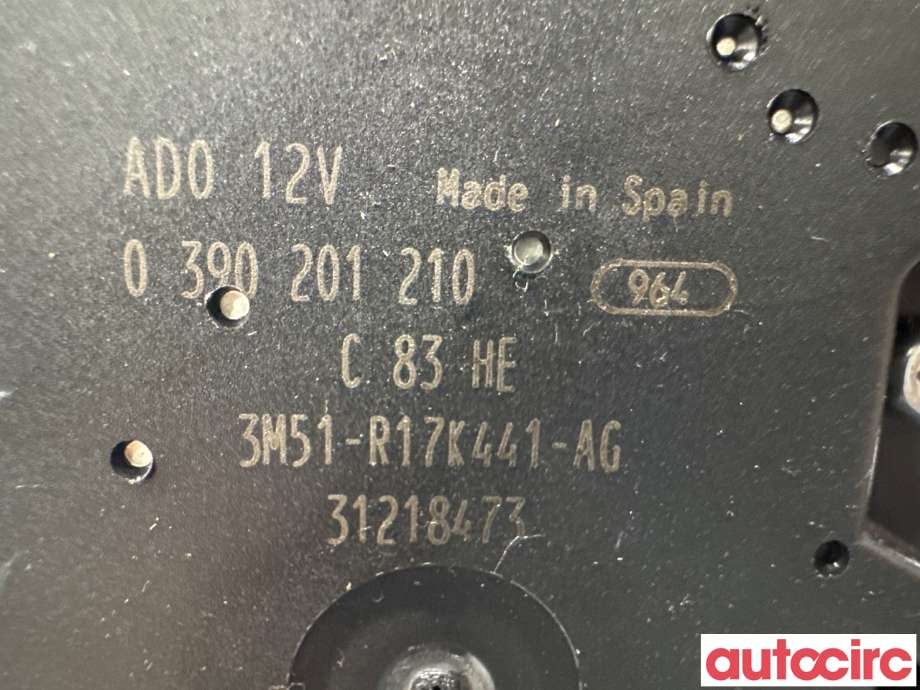 Viskermotor bakrute til Ford Mondeo 2011-2014 (Type IV, Fase 2) (FORD|1689913|0390201210|3M51-R17K441-AG)
