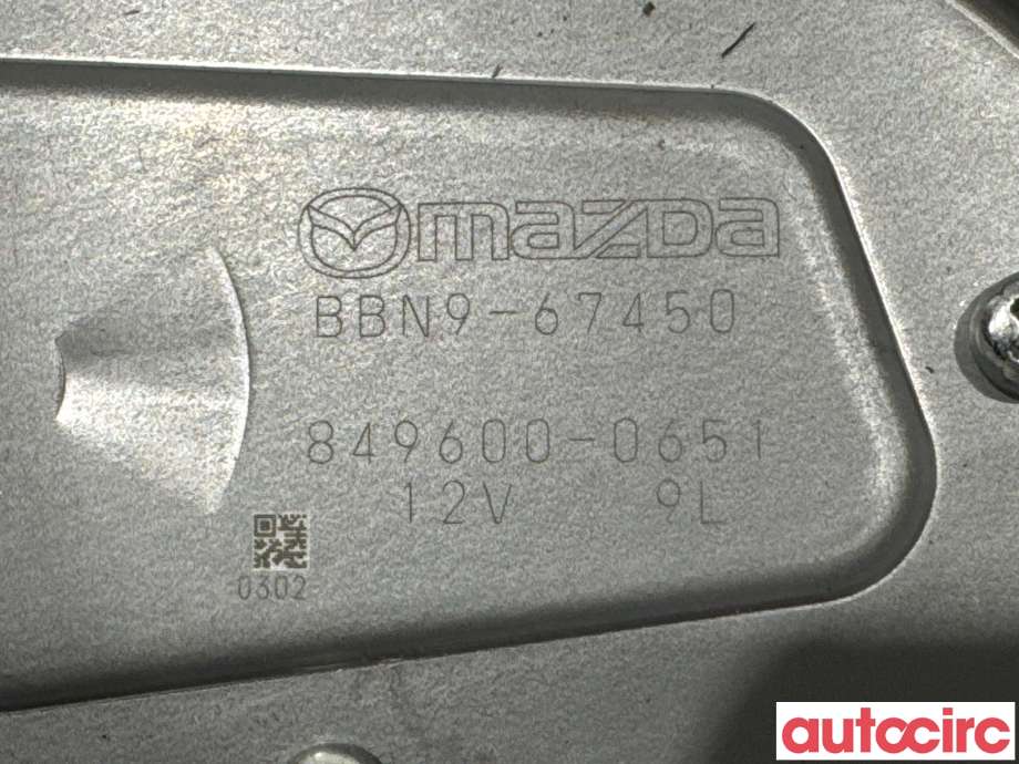 Viskermotor bakrute til Mazda 3 2009-2013 (Type II)  (MAZDA|BBN9-67-450|849600-0651|BBN9-67450)