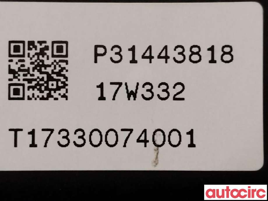 Bryter start/stopp til Volvo V90 / V90 CC / S90 2016-->> (VOLVO|31443818)
