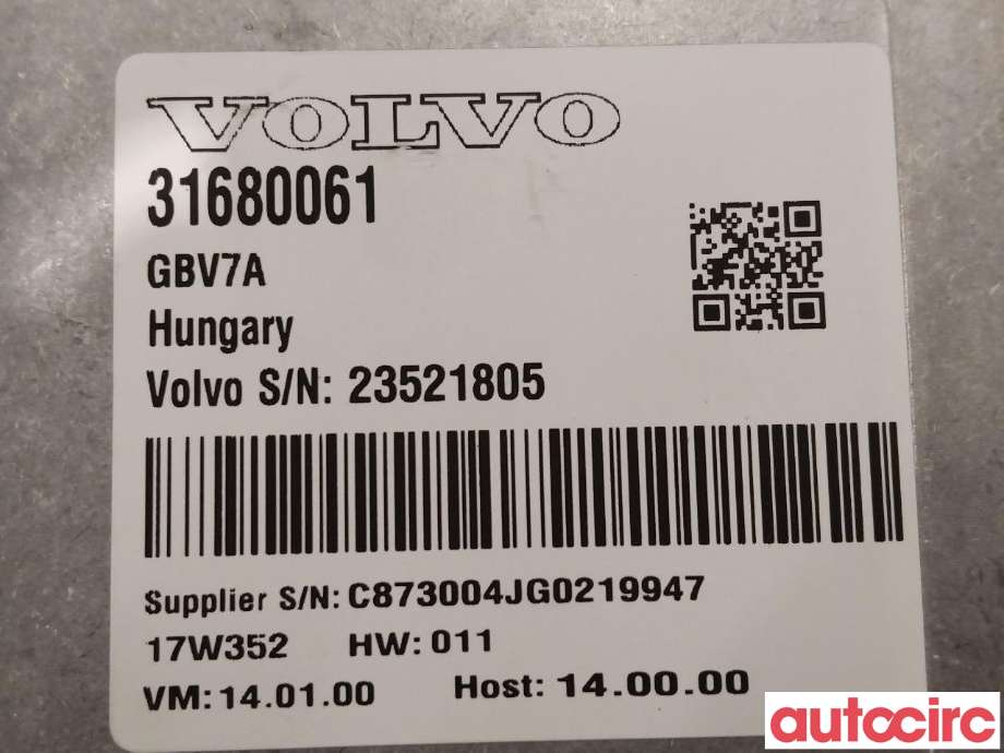 Styreenhet parkering til Volvo V90 / V90 CC / S90 2016-->>  (VOLVO|31680061)