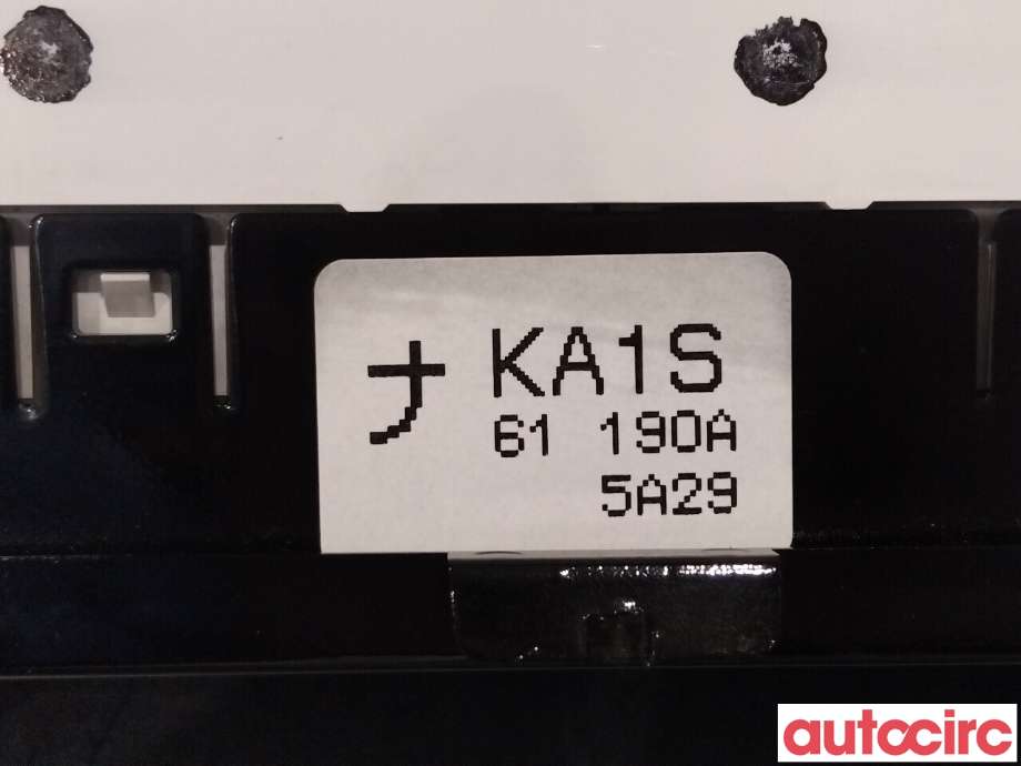 Varmeapparat betjening til Mazda CX-5 2012-2017 (Type I)  (MAZDA|KA1S-61-190D|KA1S-61-190C)