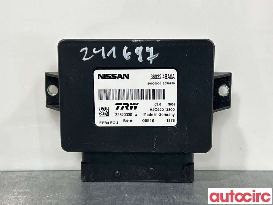 Styreenhet elektrisk parkbrems (EPB - Electric Parking Brake) til Nissan Qashqai, 2014-2021 (Type II) (NISSAN|360324BA0A)