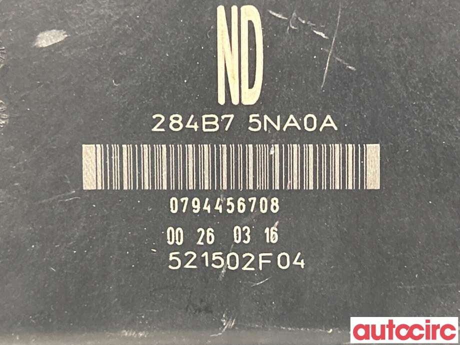 Sikringsboks til Nissan Qashqai 2014-2021 (Type II)  (NISSAN|284B75NA3A|284B75NA0A)