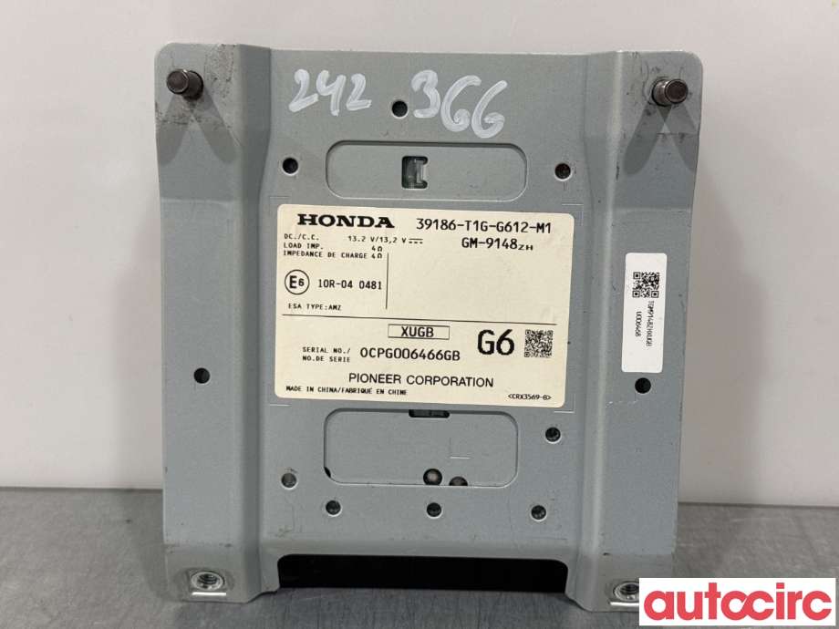 Bilstereo forsterker til Honda CR-V 2012-2018 (Type IV) (HONDA|39186-T1G-G61||39186-T1G-G612-M1)