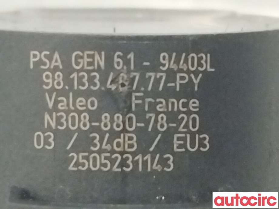 Parkeringssensor bak til Opel Mokka E 2020-->> (Type II) (OPEL|9813348777|)