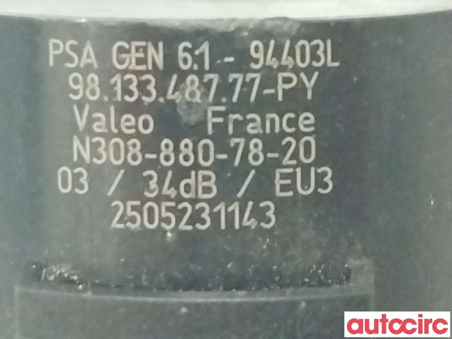 Parkeringssensor bak til Opel Mokka E 2020-->> (Type II) (OPEL|9813348777|)